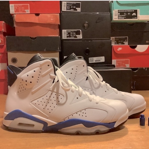 Air Jordan 6 Retro Sport Blue 2014 Men’s Size 10 - Picture 3 of 10